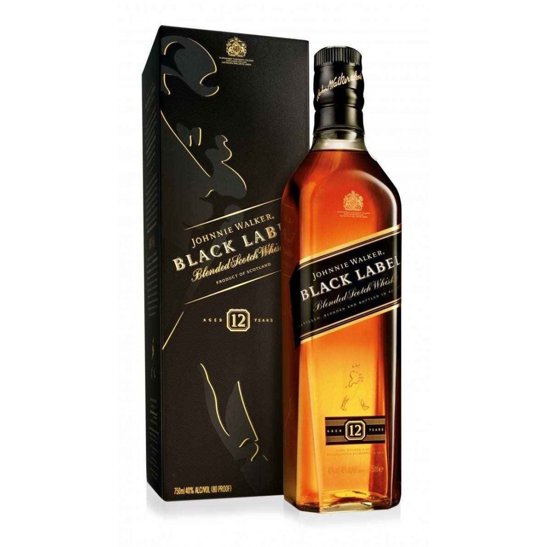 JOHNNIE WALKER BLACK LABEL 0.7 LT